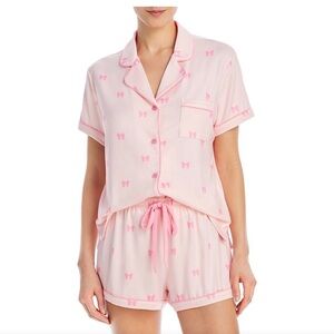 Aqua Bountiful Bow Pajama Set